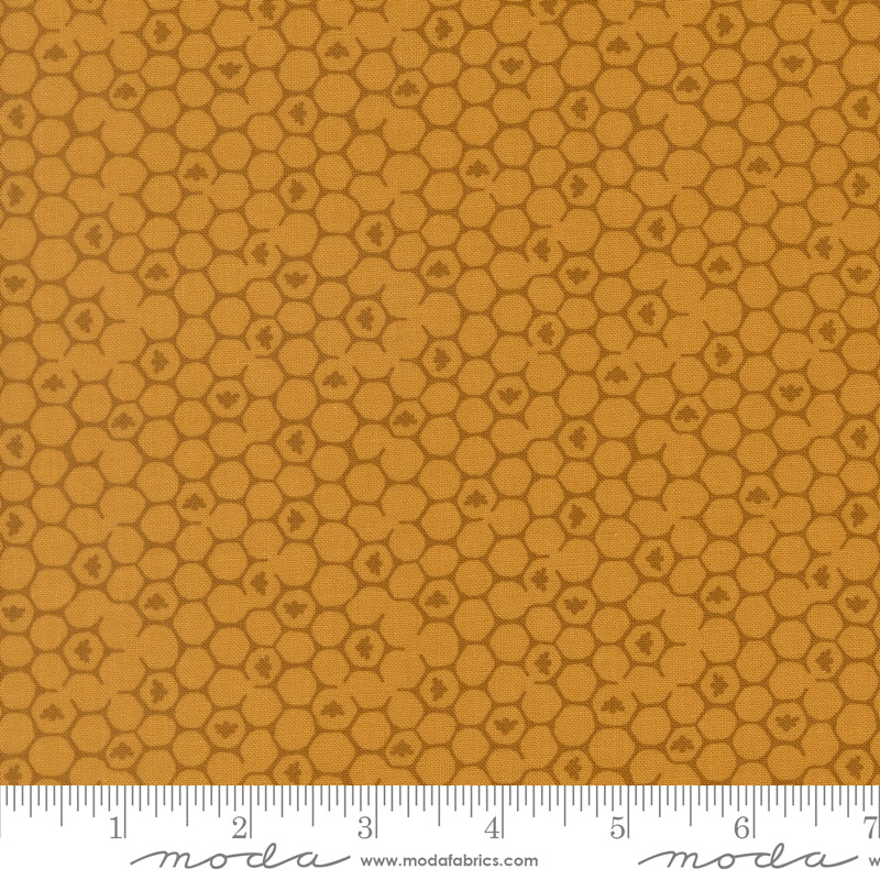 Wildbriar Golden Honeycomb Yardage by Sweetfire Road for Moda Fabrics