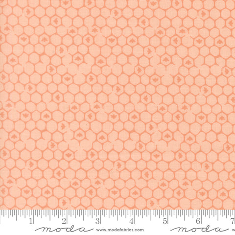 Wildbriar Blush Honeycomb Yardage by Sweetfire Road for Moda Fabrics