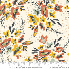 Dawn On The Prairie Unbleached Spray and Sprig Yardage by Fancy That Design House for Moda Fabrics