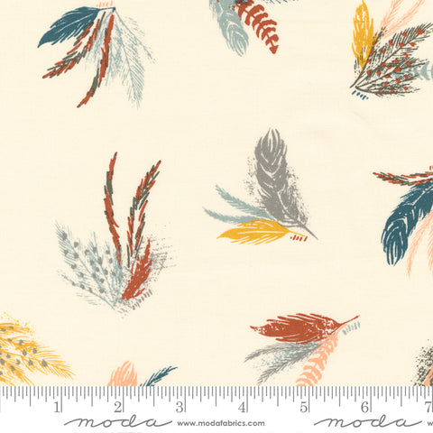 Woodland & Wildflowers Cream Feather Friends Yardage by Fancy That Design House for Moda Fabrics