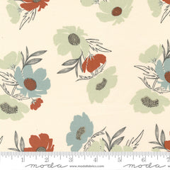 Woodland & Wildflowers Cream Bold Blooms Yardage by Fancy That Design House for Moda Fabrics