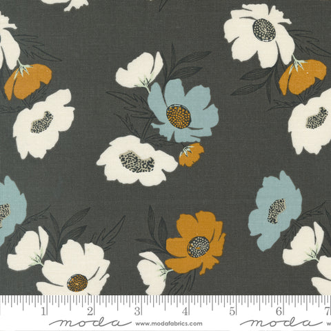 Woodland & Wildflowers Soot Bold Blooms Yardage by Fancy That Design House for Moda Fabrics