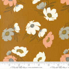 Woodland & Wildflowers Caramel Bold Blooms Yardage by Fancy That Design House for Moda Fabrics