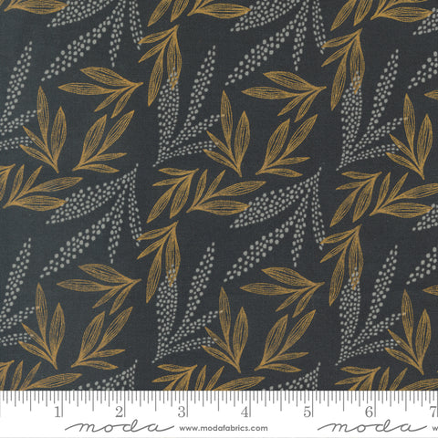 Woodland & Wildflowers Charcoal Leaf Lore Yardage by Fancy That Design House for Moda Fabrics