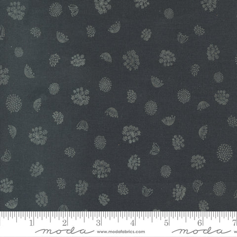 Woodland & Wildflowers Charcoal Royal Rounds Yardage by Fancy That Design House for Moda Fabrics