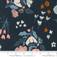 Folk & Lore Peacoat Garden Tales Yardage by Fancy That Design House for Moda Fabrics