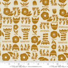 Folk & Lore Eggshell Posy Plot Yardage by Fancy That Design House for Moda Fabrics