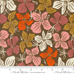 Things Above Cocoa Block Floral Yardage by Fancy That Design House for Moda Fabrics