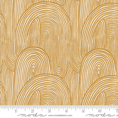 Things Above Harvest Gold Wavy Whirl Yardage by Fancy That Design House for Moda Fabrics