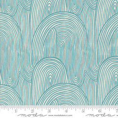 Things Above Teal Wavy Whirl Yardage by Fancy That Design House for Moda Fabrics