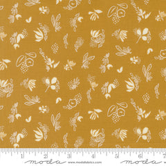 Things Above Harvest Gold Floral Sprinkles Yardage by Fancy That Design House for Moda Fabrics