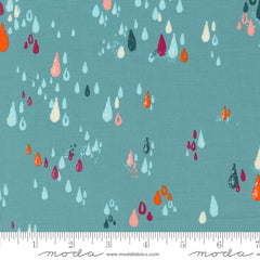 Things Above Teal Drops Yardage by Fancy That Design House for Moda Fabrics