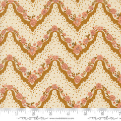 Foraged, Found & Hand Me Down Eggshell Hankie Stripes Yardage by Fancy That Design House for Moda Fabrics