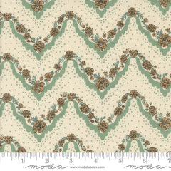 Foraged, Found & Hand Me Down Mist Hankie Stripes Yardage by Fancy That Design House for Moda Fabrics