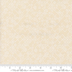 Foraged, Found & Hand Me Down Eggshell White Fractured Weave Yardage by Fancy That Design House for Moda Fabrics