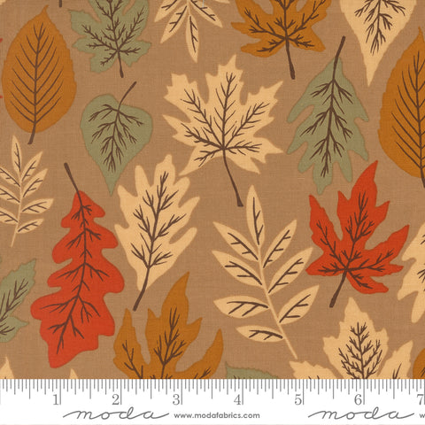 Windfall Oatmeal Leaf Yardage by Fancy That Design House for Moda Fabrics