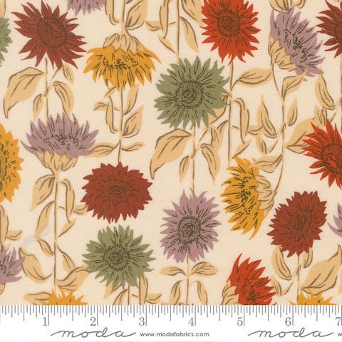 Windfall Eggshell Sunflower Field Yardage by Fancy That Design House for Moda Fabrics