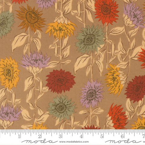 Windfall Oatmeal Sunflower Field Yardage by Fancy That Design House for Moda Fabrics