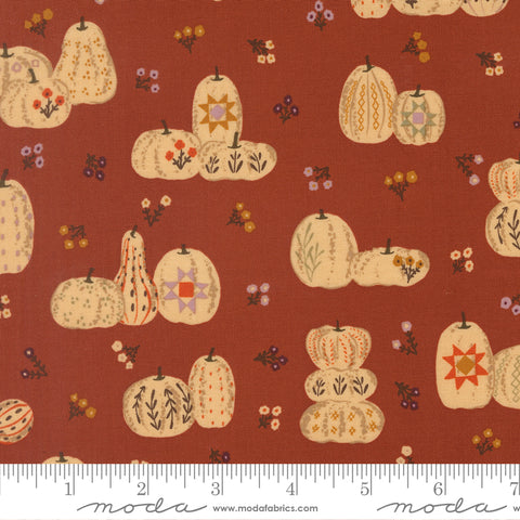 Windfall Rust Pumpkin Patches Yardage by Fancy That Design House for Moda Fabrics