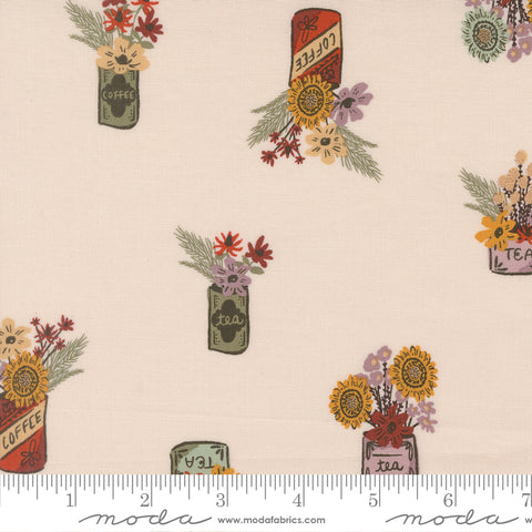 Windfall Eggshell Vintage Jars Yardage by Fancy That Design House for Moda Fabrics
