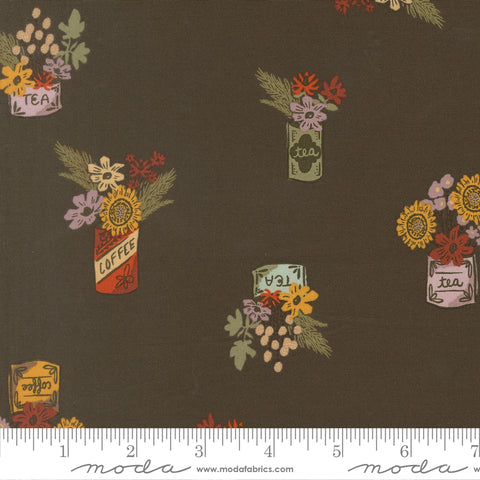 Windfall Dark Moss Vintage Jars Yardage by Fancy That Design House for Moda Fabrics