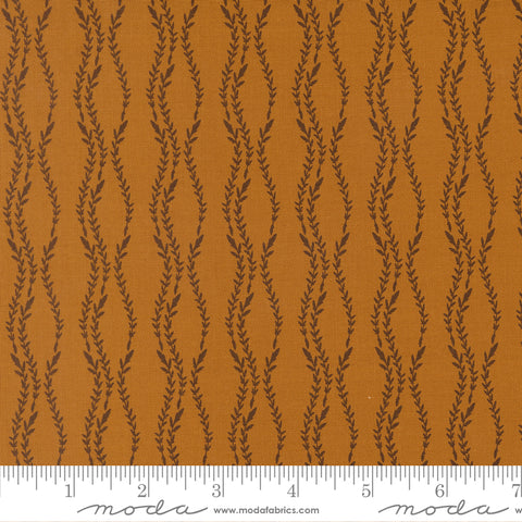 Windfall Caramel Vine Stripe Yardage by Fancy That Design House for Moda Fabrics