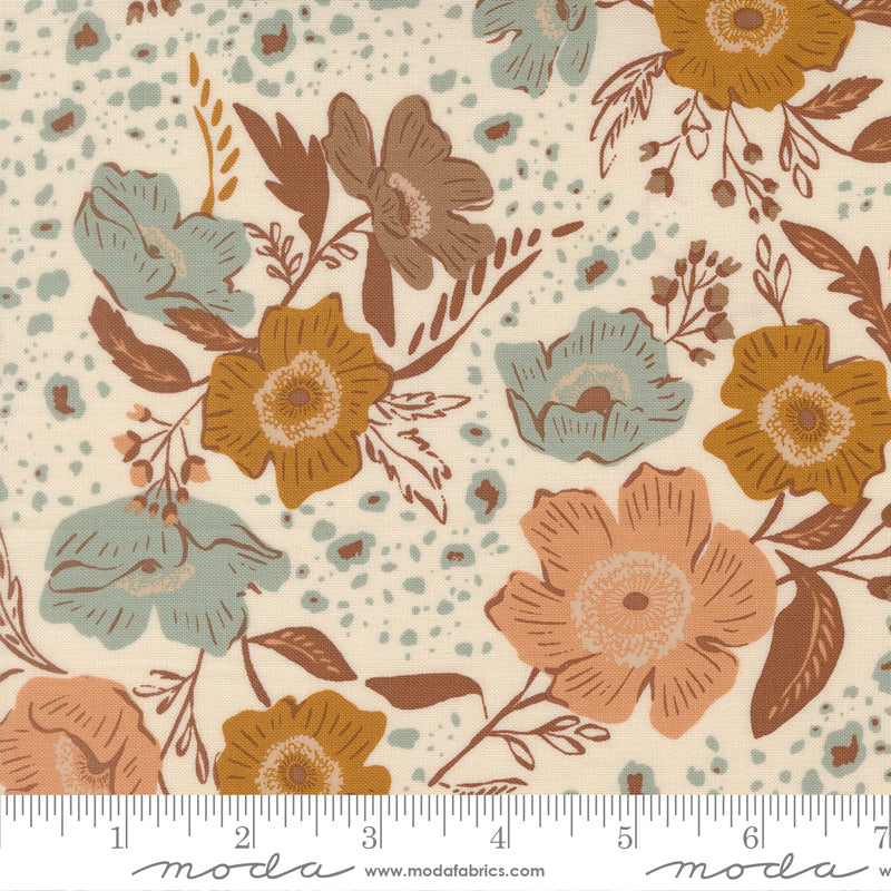 Wellspring Eggshell Flora Flourish Yardage by Fancy That Design House for Moda Fabrics