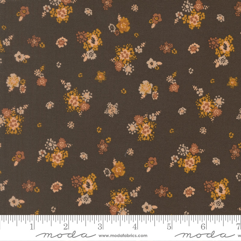 Wellspring Charcoal Micro Bloom Yardage by Fancy That Design House for Moda Fabrics