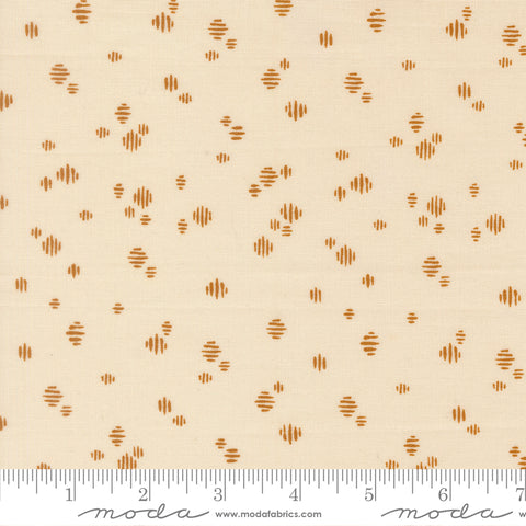 Wellspring Eggshell Dashed Yardage by Fancy That Design House for Moda Fabrics