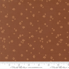 Wellspring Dark Clay Dashed Yardage by Fancy That Design House for Moda Fabrics