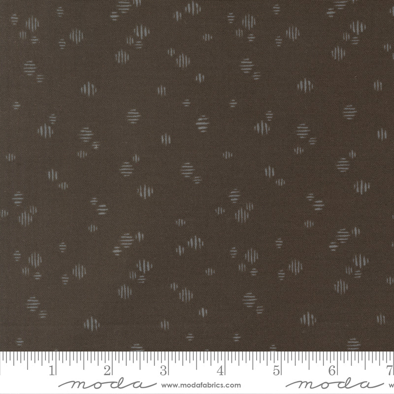 Wellspring Charcoal Dashed Yardage by Fancy That Design House for Moda Fabrics