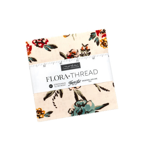 PREORDER Flora & Thread Charm Pack by Fancy That Design House for Moda Fabrics