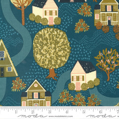 Quaint Cottage Lake Street View Yardage by Gingiber for Moda Fabrics