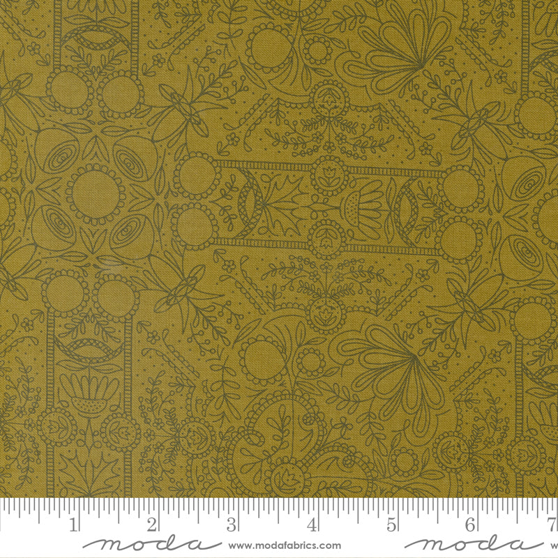 Quaint Cottage Lichen Lace Yardage by Gingiber for Moda Fabrics