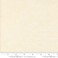 Ladybug Whimsy Eggshell Cream Pen Ink Flowers Yardage by Gingiber for Moda Fabrics