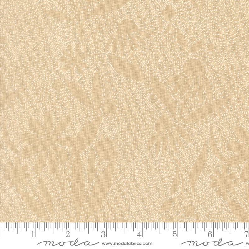 Ladybug Whimsy Natural Outlines Yardage by Gingiber for Moda Fabrics