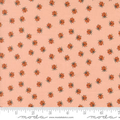 Ladybug Whimsy Pretty Pink Little Ladybugs Metallic Yardage by Gingiber for Moda Fabrics