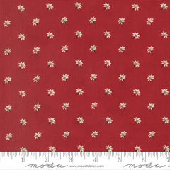 Joyful Gatherings II Deep Crimson Poinsettia Yardage by Primitive Gatherings for Moda Fabrics