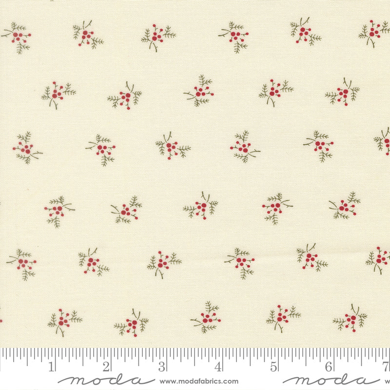 Joyful Gatherings II Cloud Holly and Berries Yardage by Primitive Gatherings for Moda Fabrics