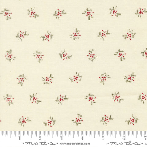 Joyful Gatherings II Cloud Holly and Berries Yardage by Primitive Gatherings for Moda Fabrics