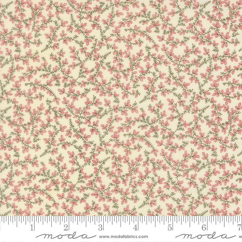 Joyful Gatherings II Cloud Mistletoe Vine Yardage by Primitive Gatherings for Moda Fabrics