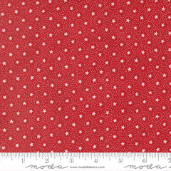 Joyful Gatherings II Crimson Circle of Stars Yardage by Primitive Gatherings for Moda Fabrics
