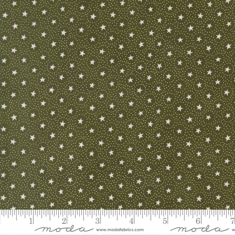 Joyful Gatherings II Evergreen Circle of Stars Yardage by Primitive Gatherings for Moda Fabrics