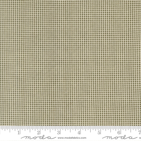 Joyful Gatherings II Cloud Evergreen Mini Hounds Tooth Yardage by Primitive Gatherings for Moda Fabrics