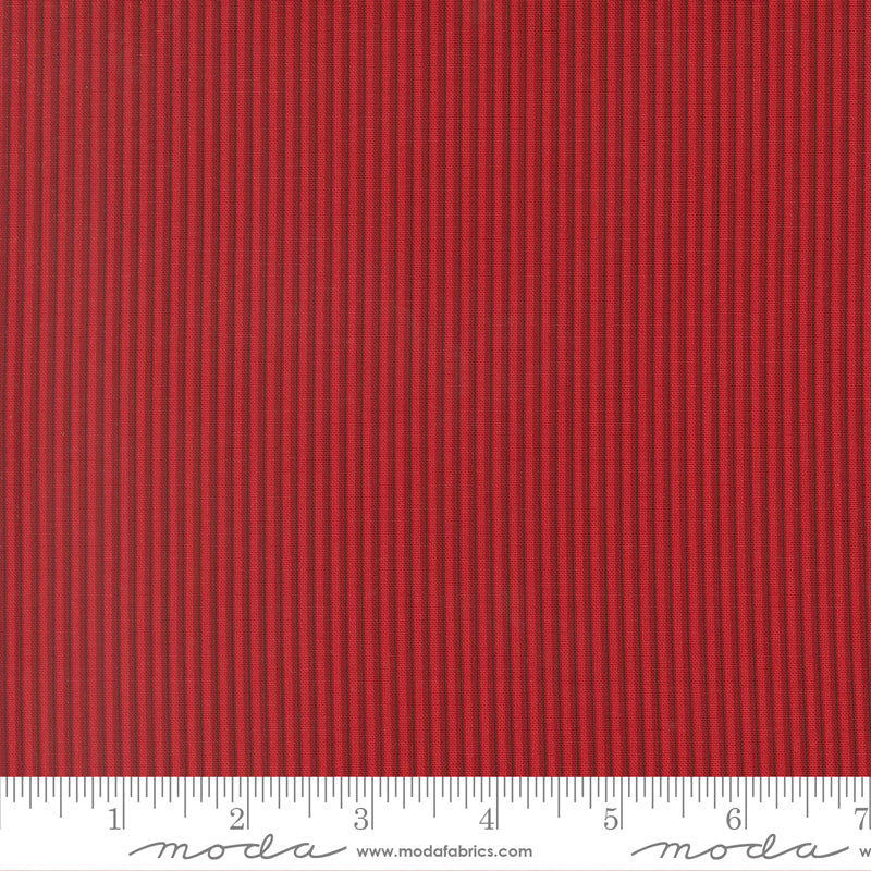 Joyful Gatherings II Crimson Peppermint Stripe Yardage by Primitive Gatherings for Moda Fabrics