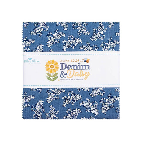 PREORDER Denim & Daisy 5" Stacker by Lori Holt for Riley Blake Designs