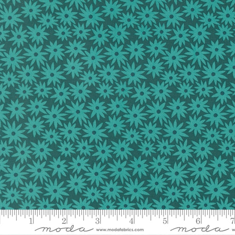 Scenery Dark Teal Sedum Yardage by Elizabeth Hartman for Moda Fabrics
