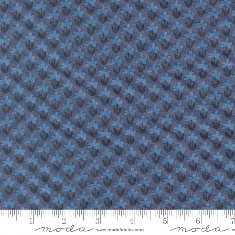 Scenery Denim Meadow Yardage by Elizabeth Hartman for Moda Fabrics