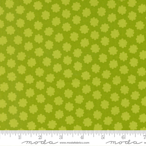 Scenery Lime Puffball Yardage by Elizabeth Hartman for Moda Fabrics