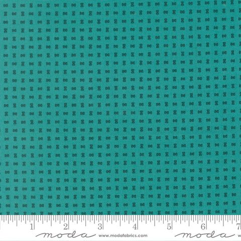 Scenery Turquoise Spools Yardage by Elizabeth Hartman for Moda Fabrics